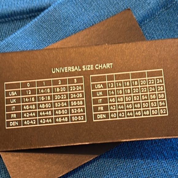 11 . HONORE’ Celia Wide Leg Sweater Pant Cerulean Blue Size 0 or Size 12 NWT - Picture 9 of 10